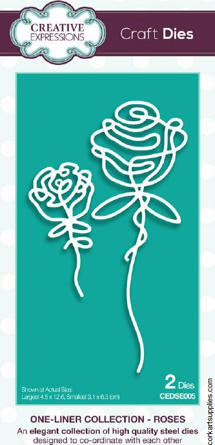 Creative Expressions Craft Dies One Liner Collection Roses