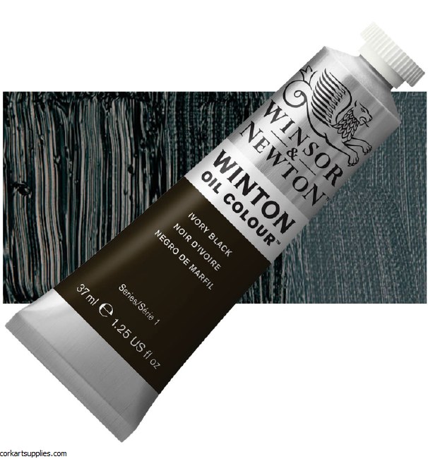 Winton Oil Colour 37ml Ivory Black