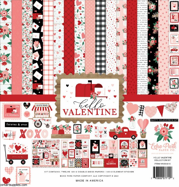 Echo Park Hello Valentine 12x12 Inch Collection Kit