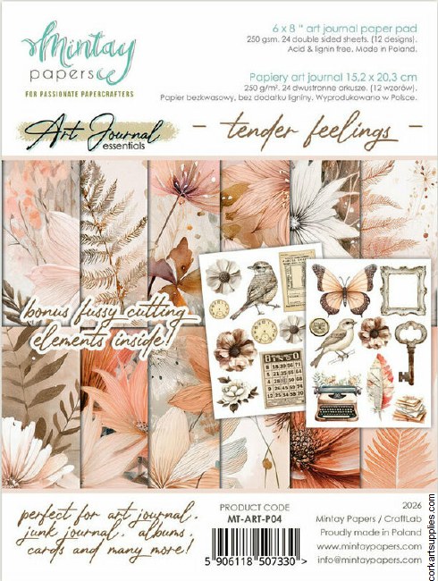 Mintay Art Journal Paper Pad 6x8 Inch Tender Feelings