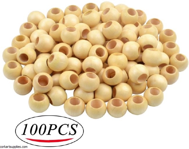 Wooden Beads 100pk 20mm Wooden Beads 100pk 20mm