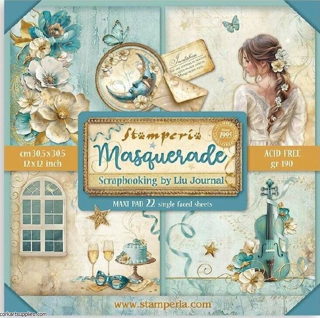 Masquerade 12x12 Inch Paper Pack Maxi (single Face)