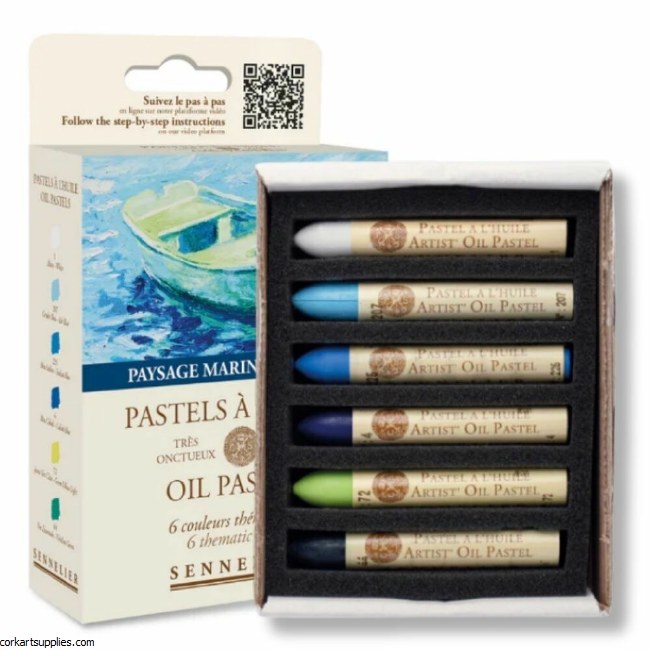 Sennelier Oil Pastel Sea 6pk