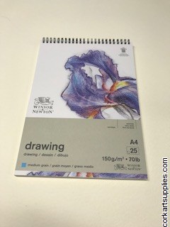 Drawing Pad A4 Spiral Med 150g