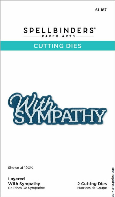 Spellbinders Essentially Yours Sentiments Etched Dies Layered With Sympathy