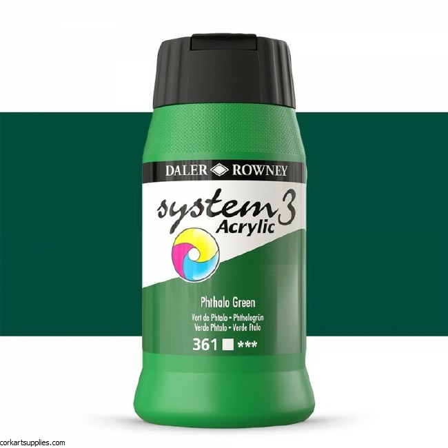 System 3 500ml Phthalo Green