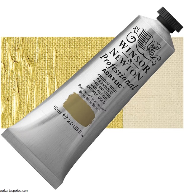 Antique Gold 60ml Artists' Acrylic Winsor & Newton