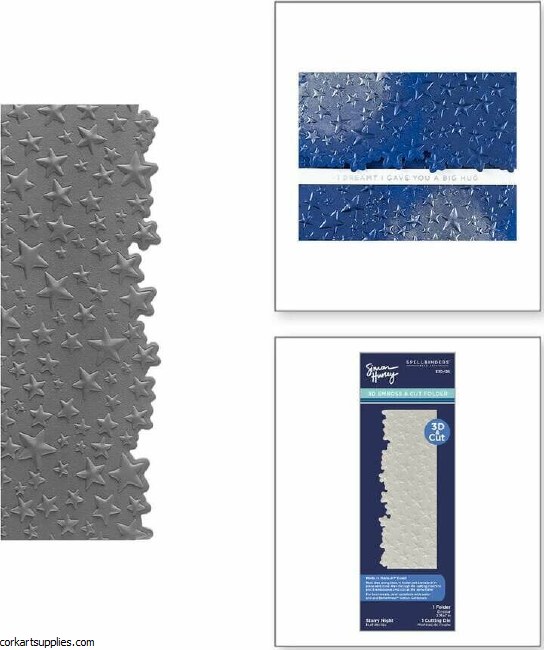 Starry Night 3D Emboss & Cut Folder