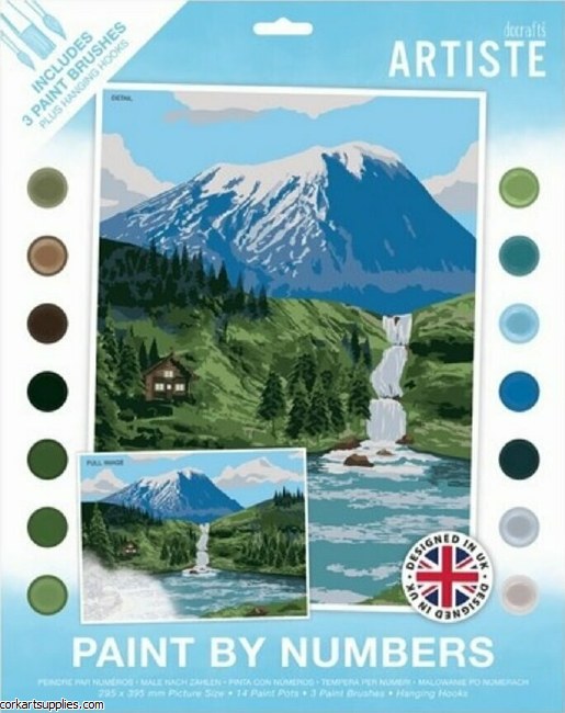 Artiste Paint By Numbers Mountain