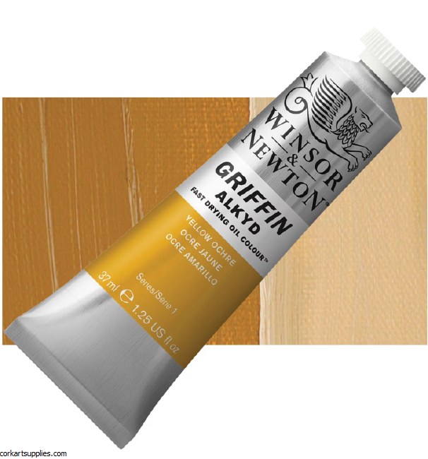 Griffin Alkyd Fast Drying Oil 37ml Yellow Ochre