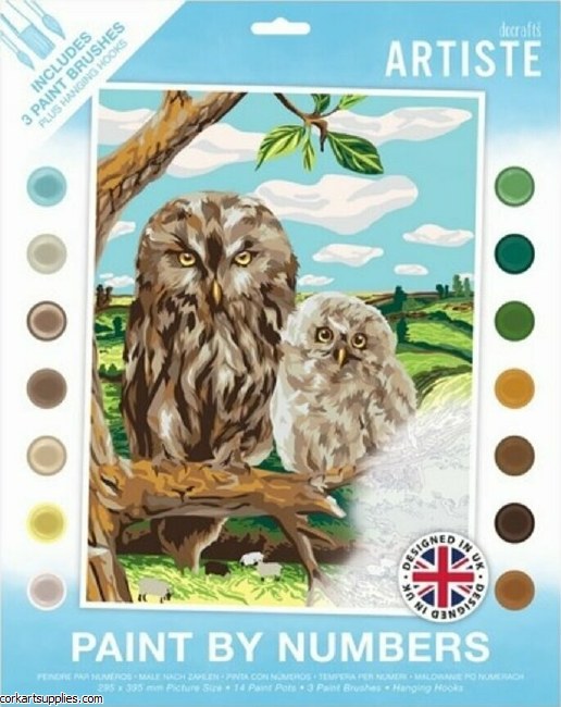 Artiste Paint By Numbers Wise  Owl