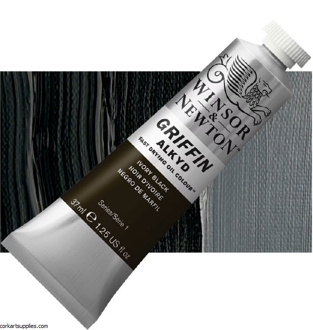 Griffin Alkyd Fast Drying Oil 37ml Ivory Black