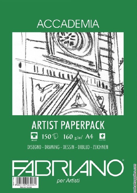 Accademia Drawing Paper A4 160gm 150pk