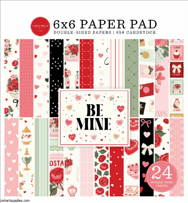 Carta Bella Be Mine 6x6 Inch Paper Pad