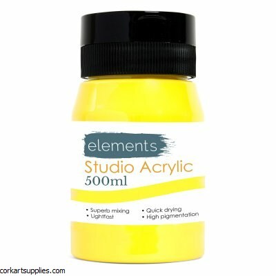 Elements Acrylic 500ml Lemon Yellow