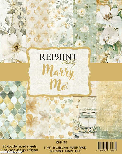 Marry Me 6x6 Inch Paper Pack