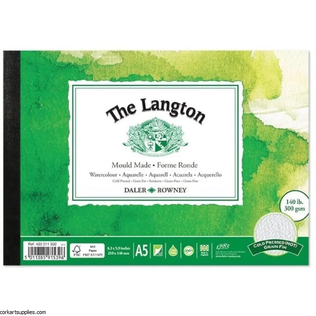 Langton Pad A5 Not 140lb 12 Sh