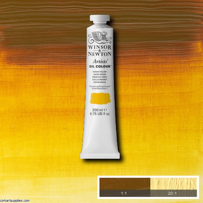 W&N Artists Oil 200ml Indian Yellow W&N Artists Oil 200ml Indian Yellow