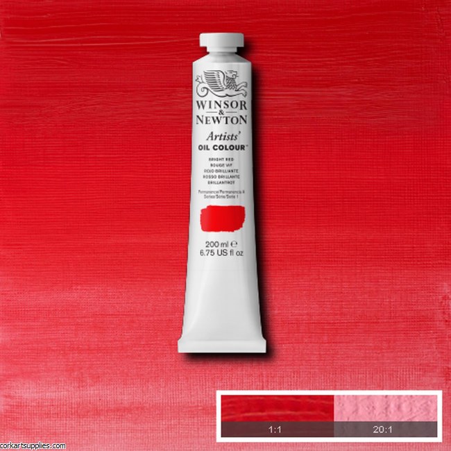 W&N Artists Oil 200ml Bright Red W&N Artists Oil 200ml Bright Red