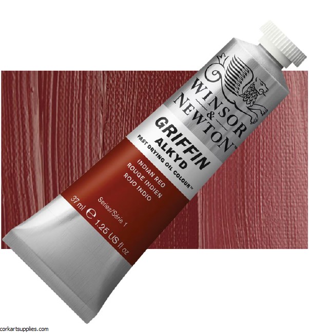 Griffin Alkyd Fast Drying Oil 37ml Indian Red