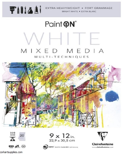 Multi Pad 250gm White 9x12