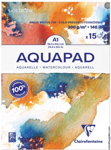 Goldline Aquapad 140lb/300gm A1 15 Sh