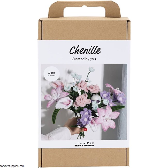 Craft Kit Chenille Flowers 6+