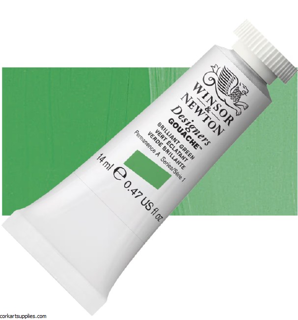 Designer Gouache 14ml Brilliant Green