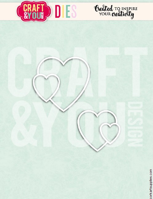 Craft & You Design Hearts Dies by Gosia (cw399)