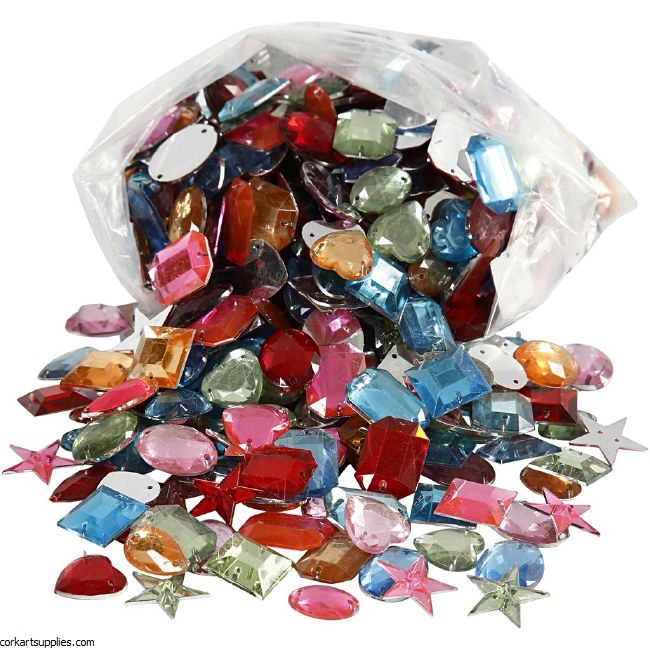 Sew On Stones Plastic 800pk