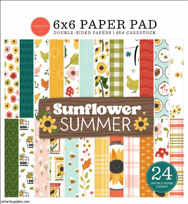 Carta Bella Sunflower Summer 6x6 Inch Paper Pad