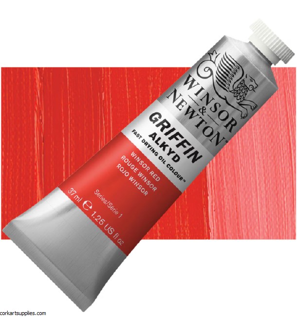 Griffin Alkyd Fast Drying Oil 37ml Winsor Red