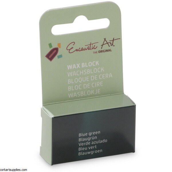 Encaustic Wax Block 08 Blue Green