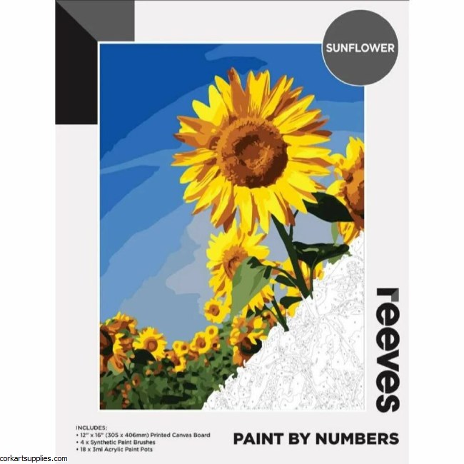 Paint By Numbers Sunflower*