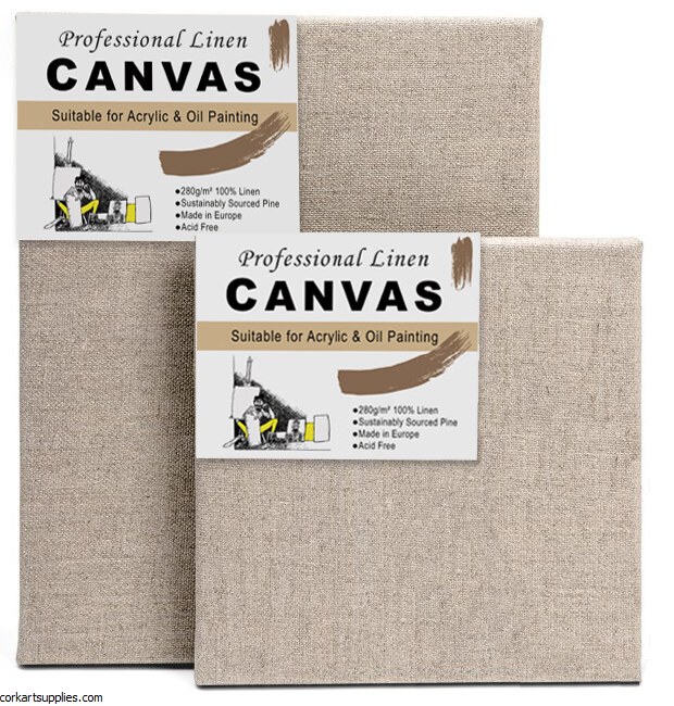 Linen Deep Edge Canvas CAS 20x20x4cm / (7.9