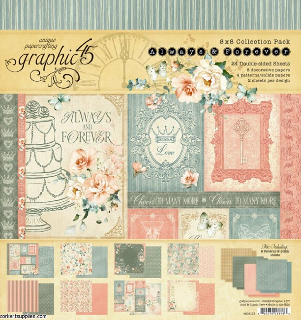 Graphic 45 Always & Forever 8x8 Inch Collection Pack