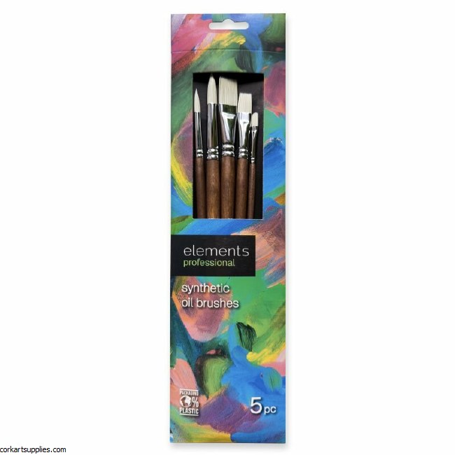 Synthetic Oil L/H Brush 5pk