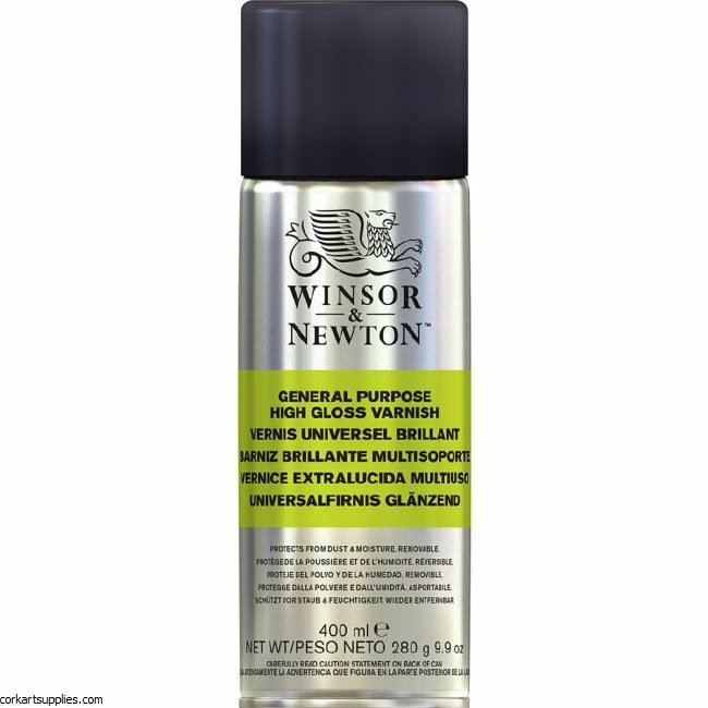 Winsor & Newton Aerosol 400ml All Purpose Hi-Gloss Varnish