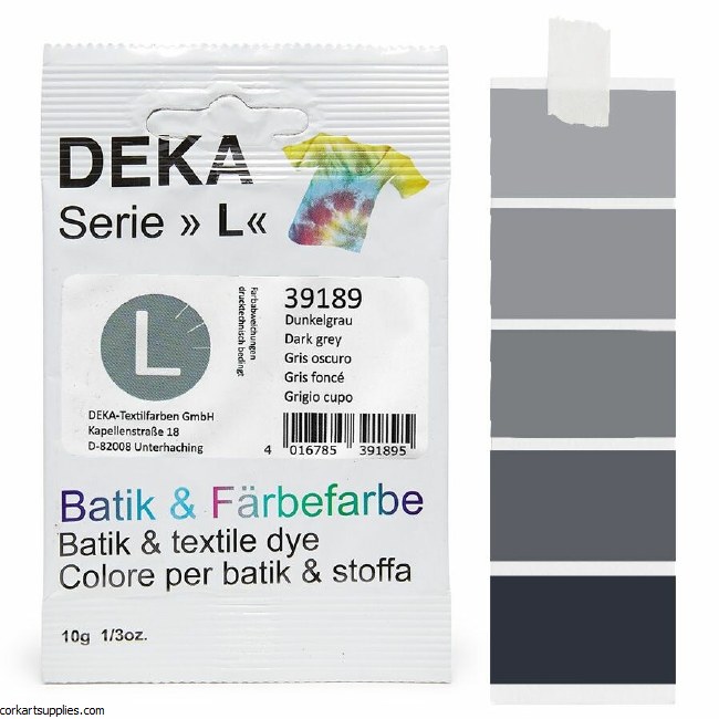 Batik Dye 10gm 39185 Dark Grey