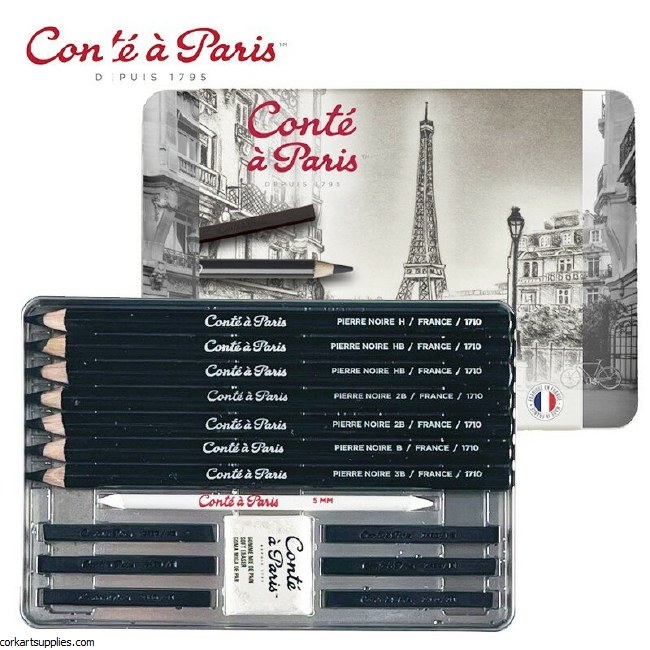 Conté Pierre Noire Tin 15pk