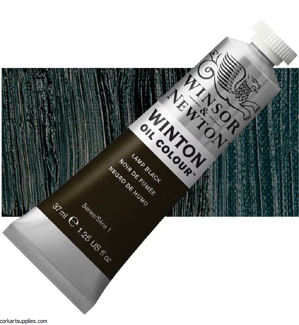 Winton Oil Colour 37ml Lamp Black