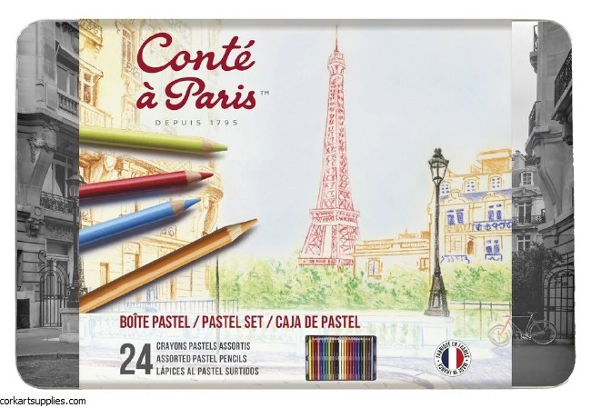 Conté Pastel Pencils 24pk