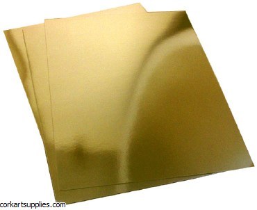 A4 Mirror Board 250g Gold 20pk