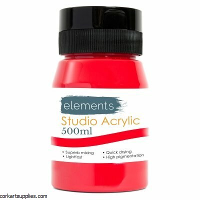 Elements Acrylic 500ml Crimson