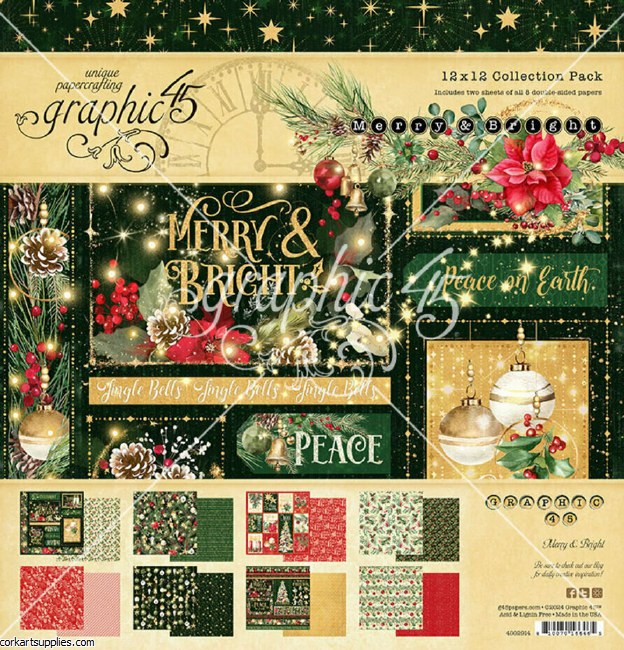 Paper Pk 12x12 G45 MerryBright