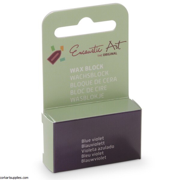 Encaustic Wax Block 11 Blue Violet