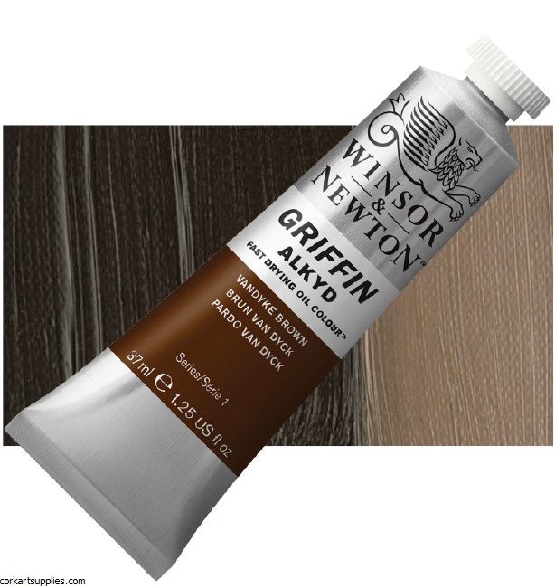 Griffin Alkyd Fast Drying Oil 37ml Vandyke Brown