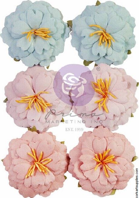 French Blue Flowers Sweet Vintage (6pcs) (discontinued)