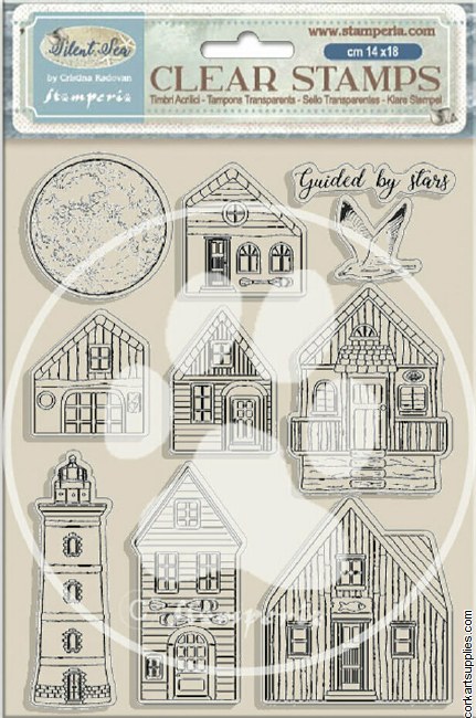 Stamperia Silent Sea Clear Stamps Landscape