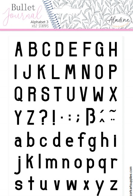 Aladine Bullet Journal Foam Stamps Alphabet 3 Aladine Bullet Journal Foam Stamps Alphabet 3